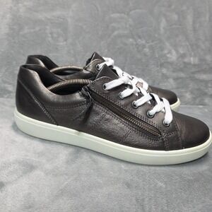 Hotter "Chase" Sneakers US 8.5 Bronze Shimmer Lace-up Low